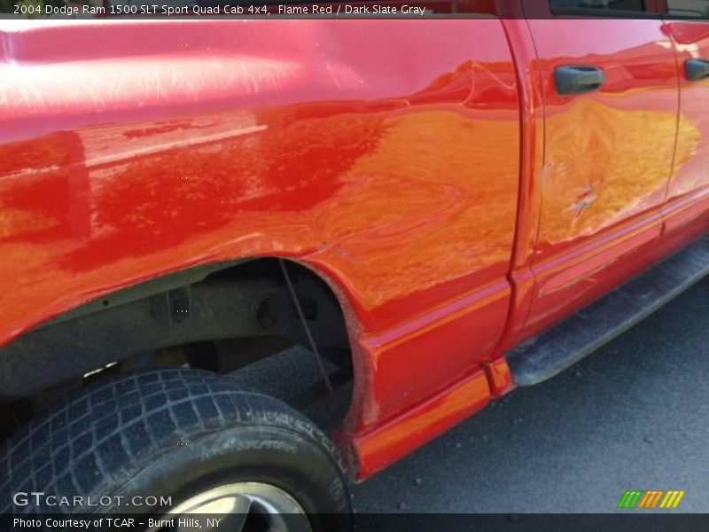 Flame Red / Dark Slate Gray 2004 Dodge Ram 1500 SLT Sport Quad Cab 4x4