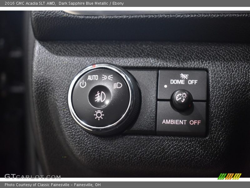 Dark Sapphire Blue Metallic / Ebony 2016 GMC Acadia SLT AWD