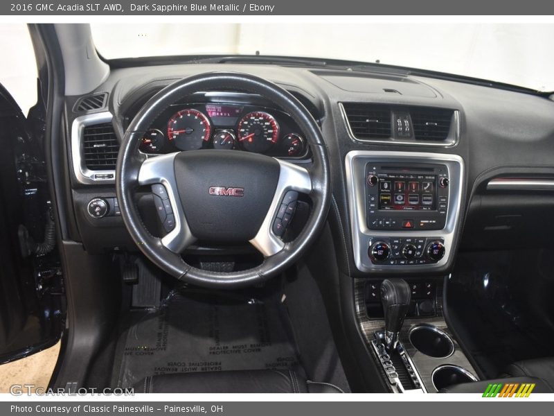 Dark Sapphire Blue Metallic / Ebony 2016 GMC Acadia SLT AWD
