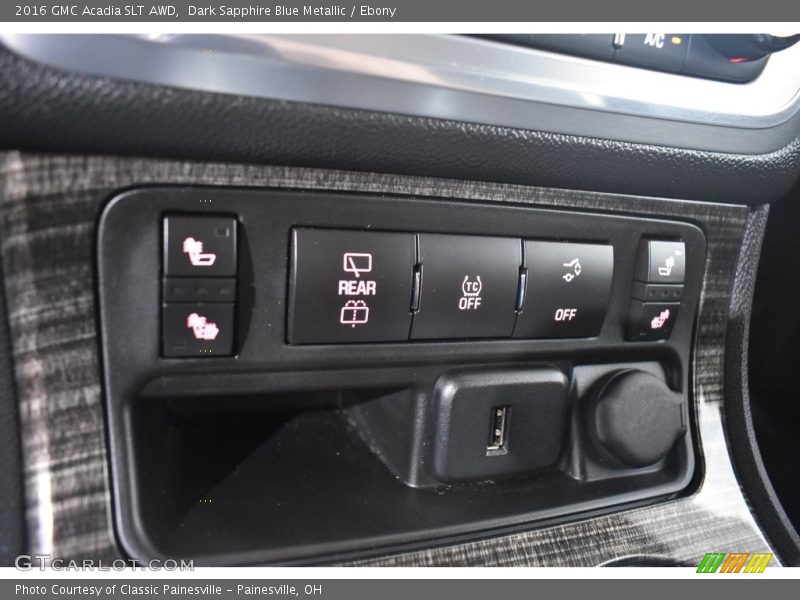 Dark Sapphire Blue Metallic / Ebony 2016 GMC Acadia SLT AWD