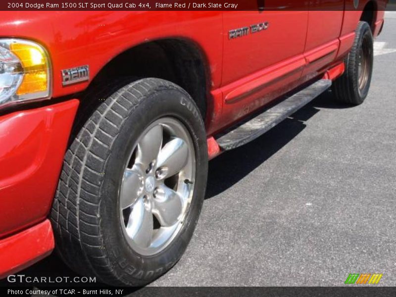 Flame Red / Dark Slate Gray 2004 Dodge Ram 1500 SLT Sport Quad Cab 4x4