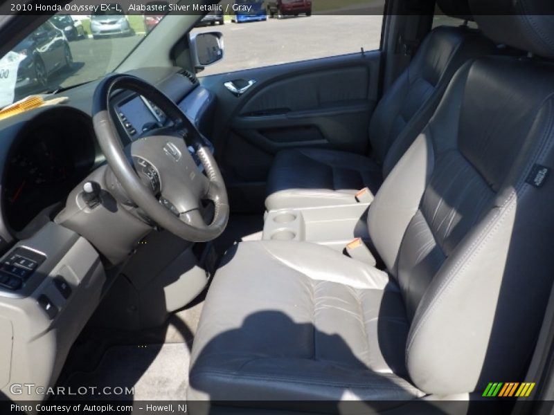Alabaster Silver Metallic / Gray 2010 Honda Odyssey EX-L