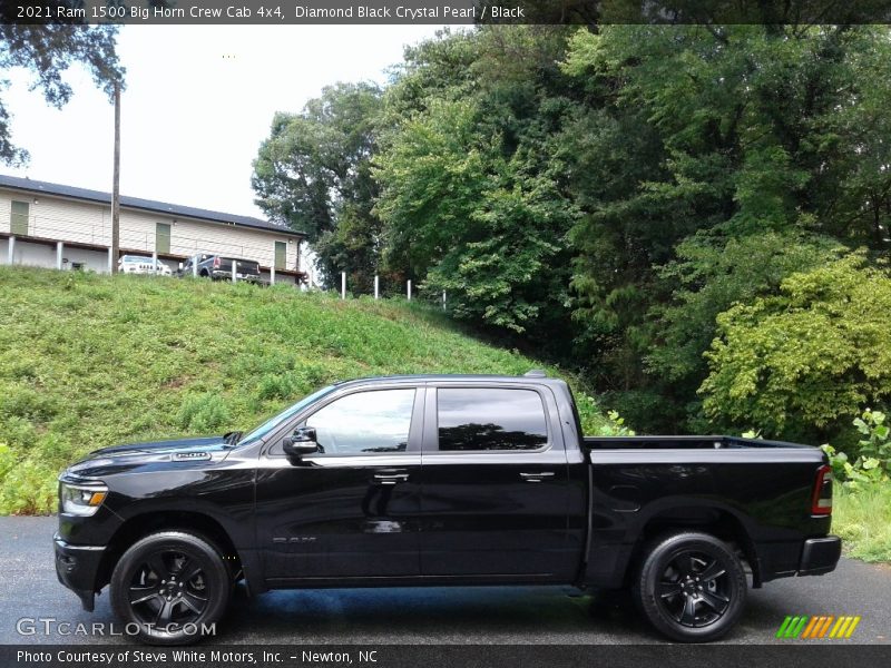 Diamond Black Crystal Pearl / Black 2021 Ram 1500 Big Horn Crew Cab 4x4