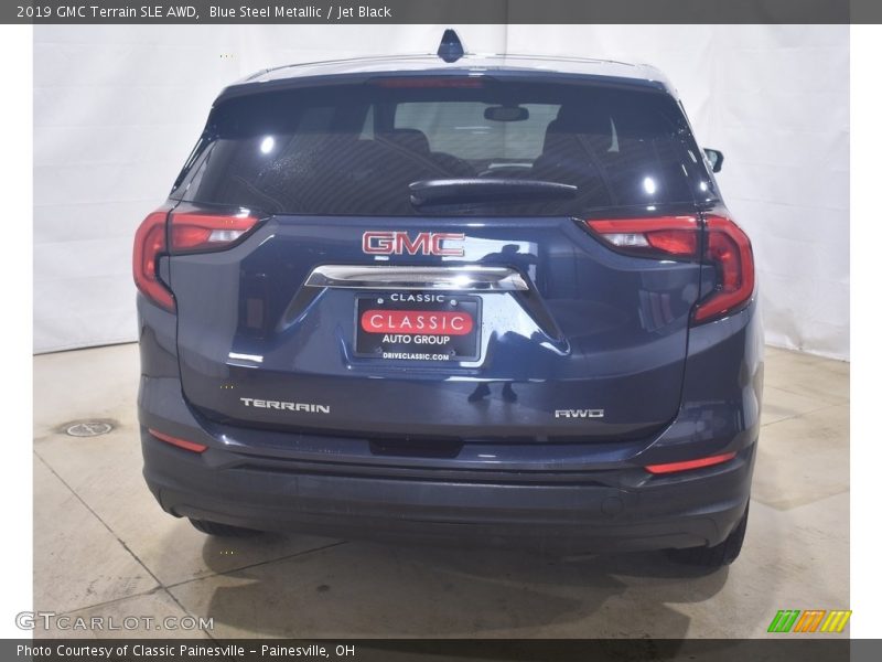 Blue Steel Metallic / Jet Black 2019 GMC Terrain SLE AWD