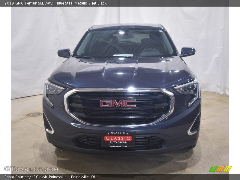 Blue Steel Metallic / Jet Black 2019 GMC Terrain SLE AWD