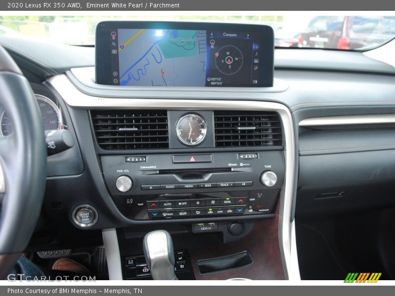 Controls of 2020 RX 350 AWD