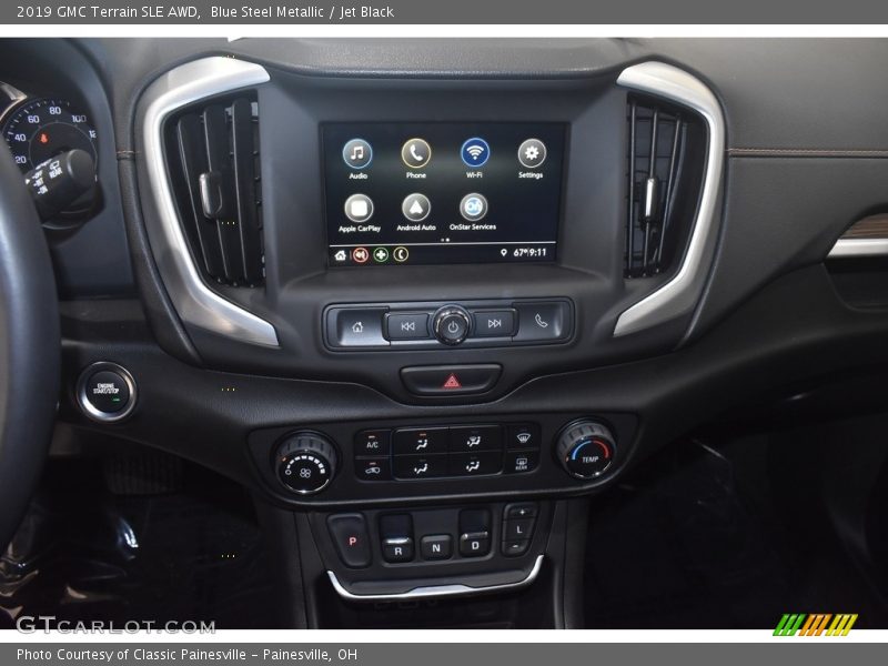 Blue Steel Metallic / Jet Black 2019 GMC Terrain SLE AWD