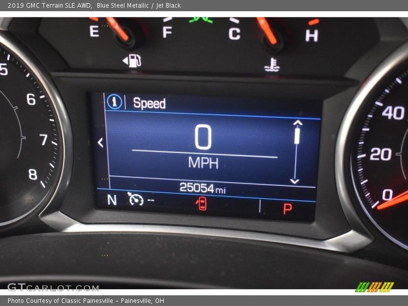 Blue Steel Metallic / Jet Black 2019 GMC Terrain SLE AWD