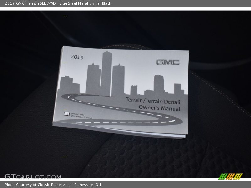 Blue Steel Metallic / Jet Black 2019 GMC Terrain SLE AWD