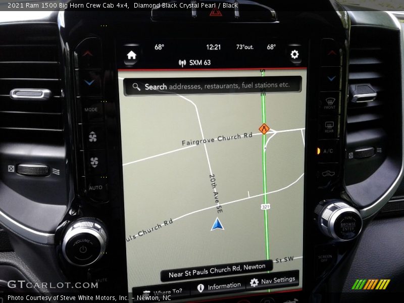 Diamond Black Crystal Pearl / Black 2021 Ram 1500 Big Horn Crew Cab 4x4