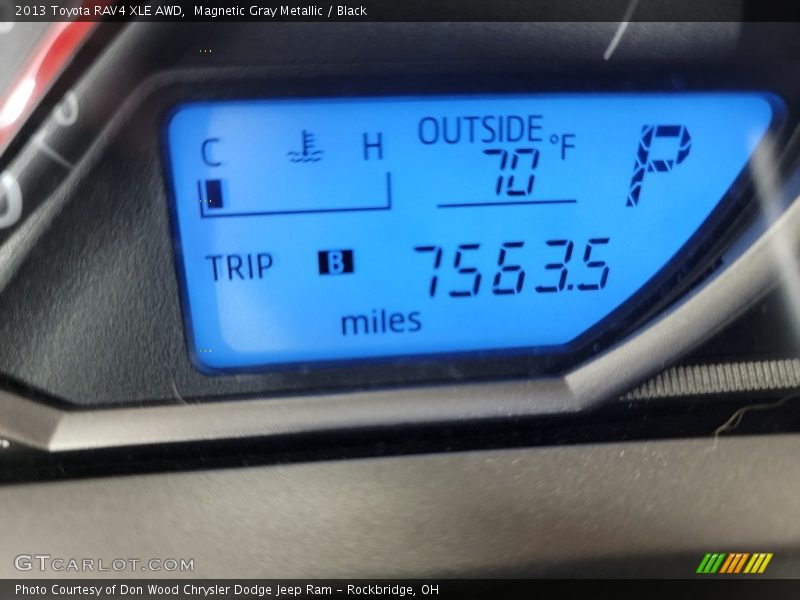 Magnetic Gray Metallic / Black 2013 Toyota RAV4 XLE AWD
