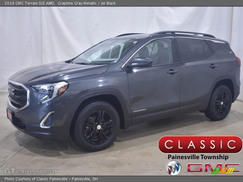 Graphite Gray Metallic / Jet Black 2019 GMC Terrain SLE AWD