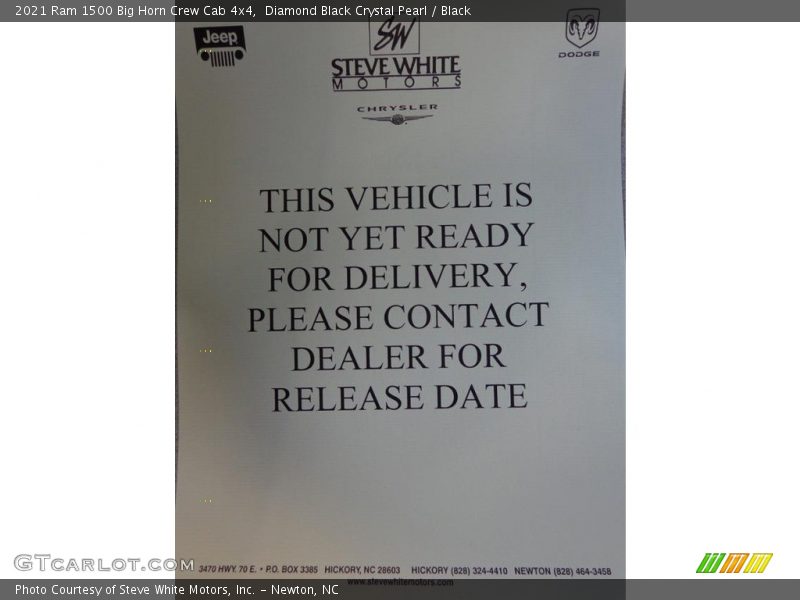 Diamond Black Crystal Pearl / Black 2021 Ram 1500 Big Horn Crew Cab 4x4