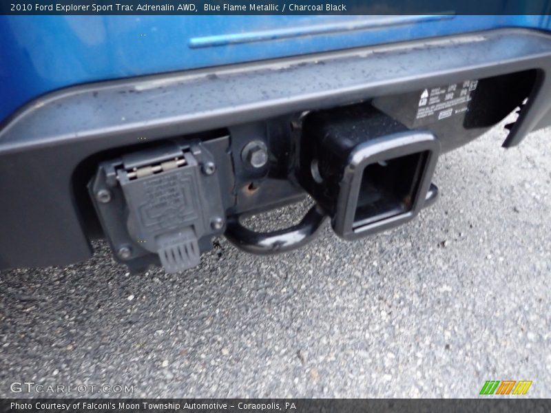 Blue Flame Metallic / Charcoal Black 2010 Ford Explorer Sport Trac Adrenalin AWD