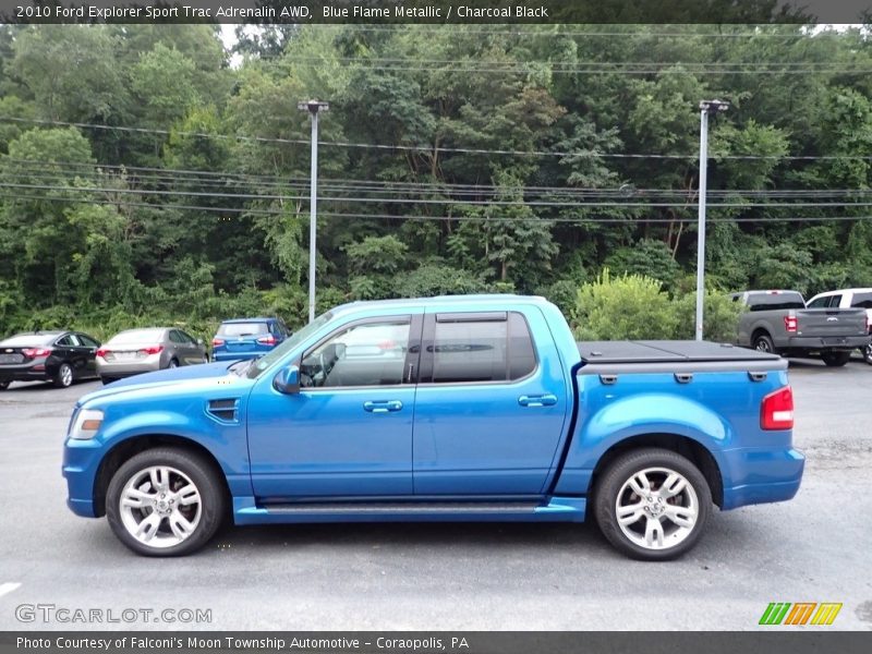  2010 Explorer Sport Trac Adrenalin AWD Blue Flame Metallic
