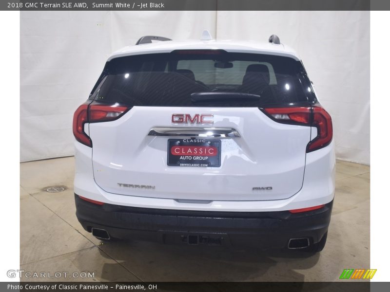 Summit White / ­Jet Black 2018 GMC Terrain SLE AWD