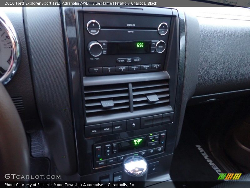 Blue Flame Metallic / Charcoal Black 2010 Ford Explorer Sport Trac Adrenalin AWD