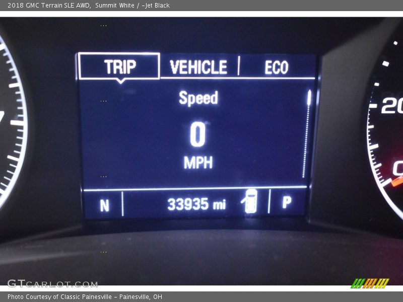 Summit White / ­Jet Black 2018 GMC Terrain SLE AWD