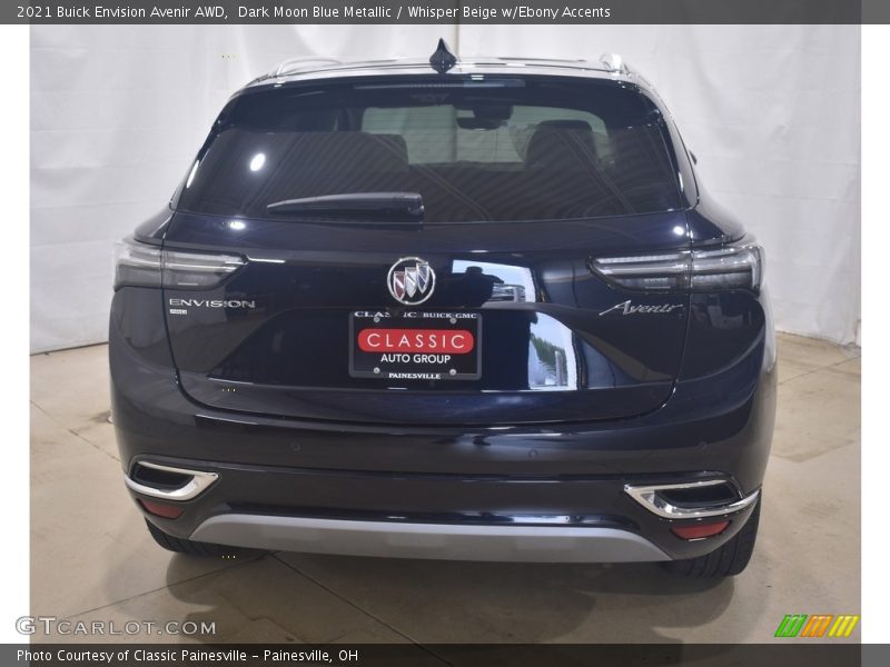 Dark Moon Blue Metallic / Whisper Beige w/Ebony Accents 2021 Buick Envision Avenir AWD