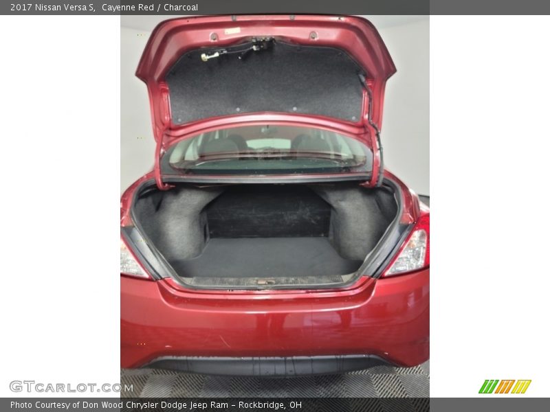 Cayenne Red / Charcoal 2017 Nissan Versa S