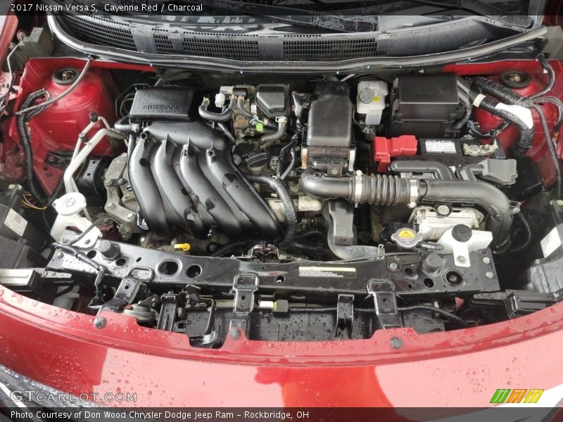 Cayenne Red / Charcoal 2017 Nissan Versa S