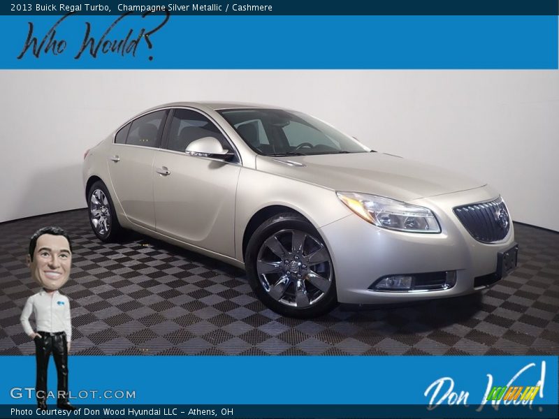 Champagne Silver Metallic / Cashmere 2013 Buick Regal Turbo