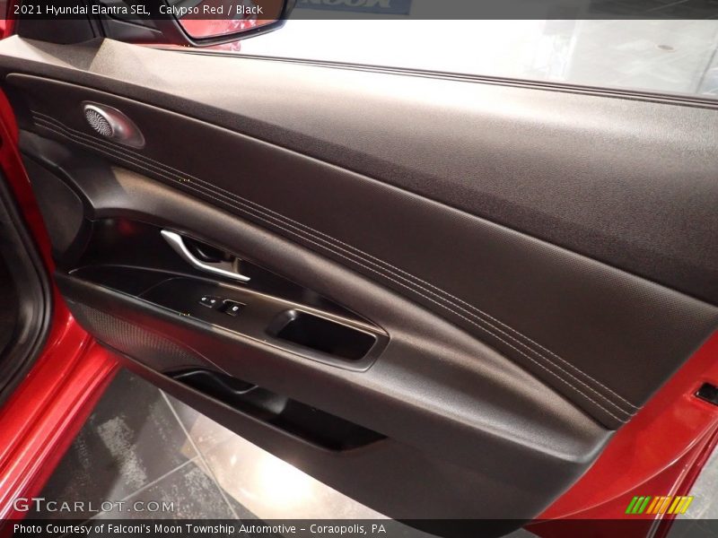 Calypso Red / Black 2021 Hyundai Elantra SEL