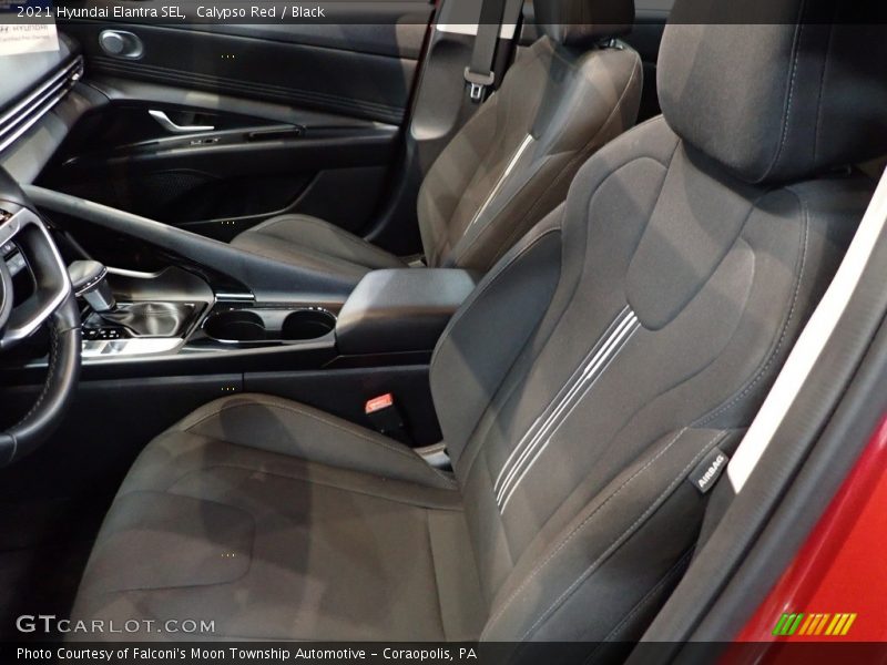 Calypso Red / Black 2021 Hyundai Elantra SEL