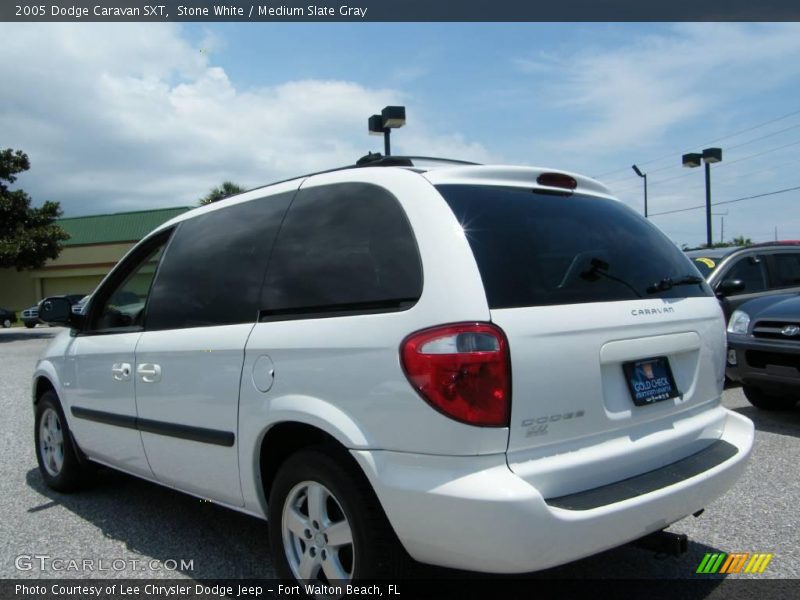 Stone White / Medium Slate Gray 2005 Dodge Caravan SXT
