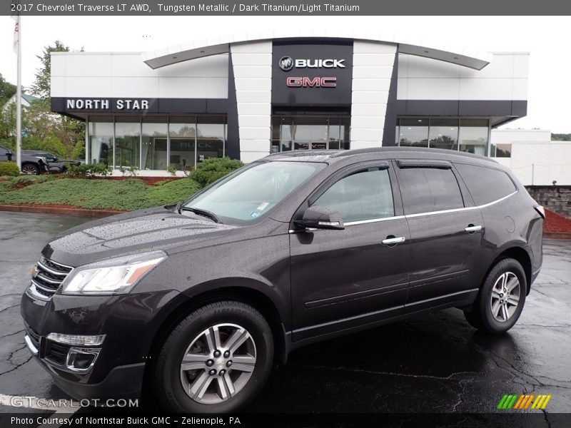Tungsten Metallic / Dark Titanium/Light Titanium 2017 Chevrolet Traverse LT AWD