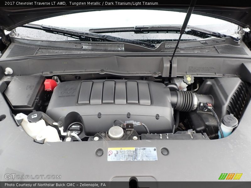 Tungsten Metallic / Dark Titanium/Light Titanium 2017 Chevrolet Traverse LT AWD