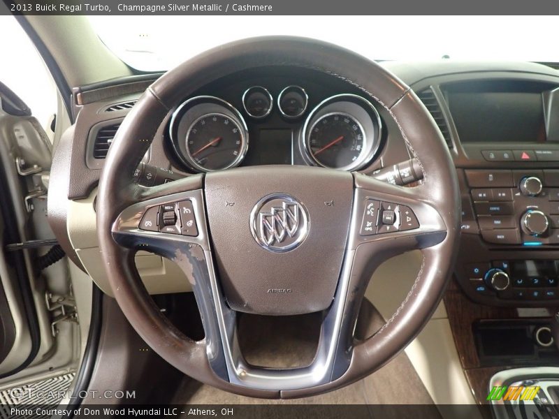 Champagne Silver Metallic / Cashmere 2013 Buick Regal Turbo