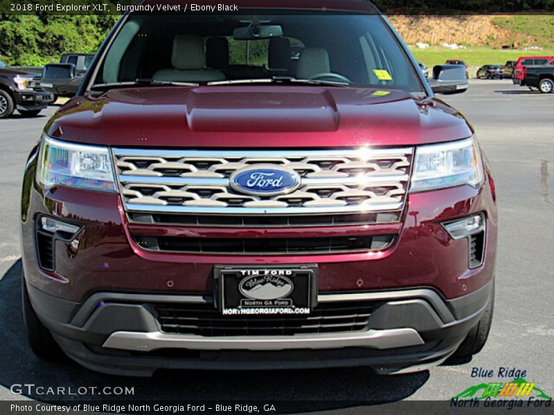 Burgundy Velvet / Ebony Black 2018 Ford Explorer XLT