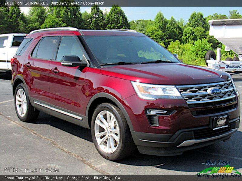 Burgundy Velvet / Ebony Black 2018 Ford Explorer XLT