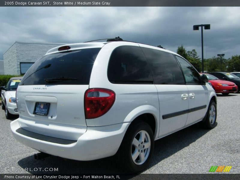 Stone White / Medium Slate Gray 2005 Dodge Caravan SXT