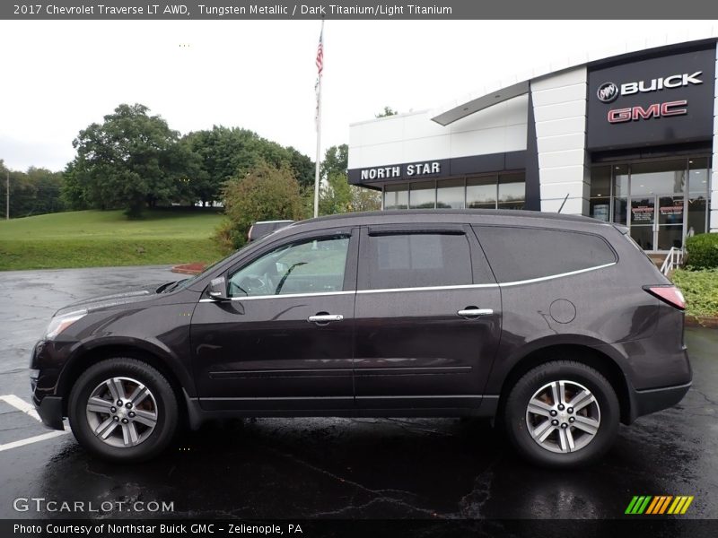 Tungsten Metallic / Dark Titanium/Light Titanium 2017 Chevrolet Traverse LT AWD