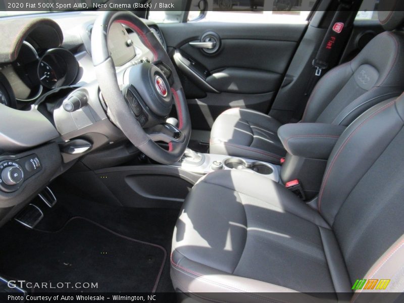 Nero Cinema (Black) / Black 2020 Fiat 500X Sport AWD