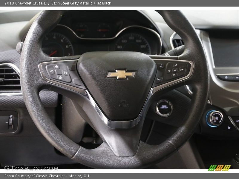 Satin Steel Gray Metallic / Jet Black 2018 Chevrolet Cruze LT