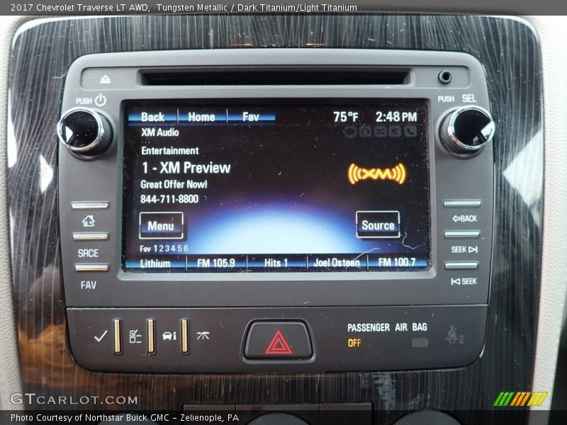 Tungsten Metallic / Dark Titanium/Light Titanium 2017 Chevrolet Traverse LT AWD