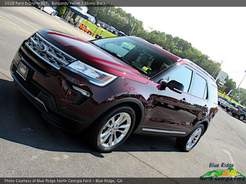 Burgundy Velvet / Ebony Black 2018 Ford Explorer XLT