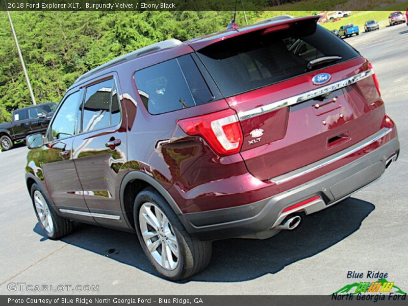 Burgundy Velvet / Ebony Black 2018 Ford Explorer XLT