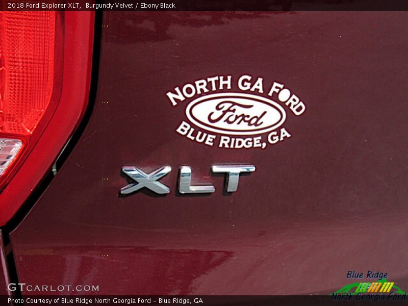 Burgundy Velvet / Ebony Black 2018 Ford Explorer XLT