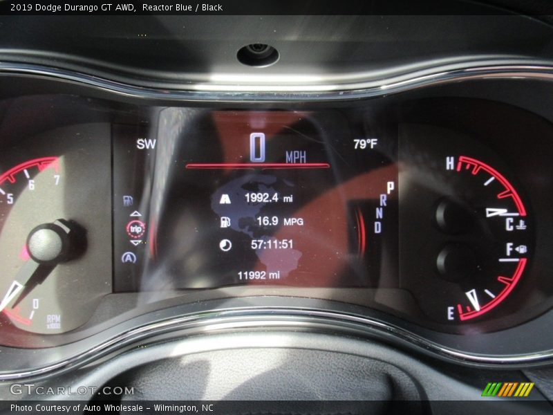 Reactor Blue / Black 2019 Dodge Durango GT AWD