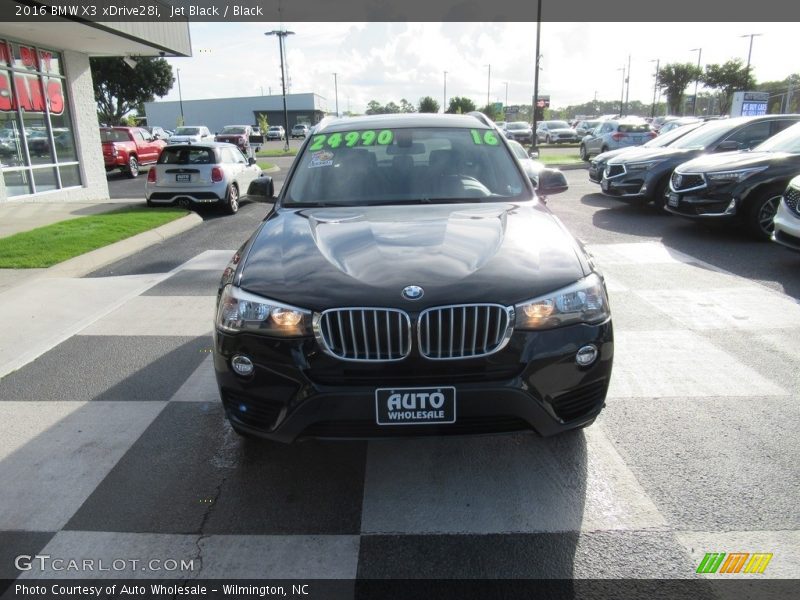 Jet Black / Black 2016 BMW X3 xDrive28i