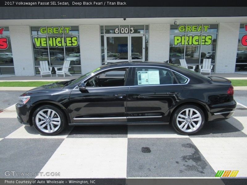 Deep Black Pearl / Titan Black 2017 Volkswagen Passat SEL Sedan