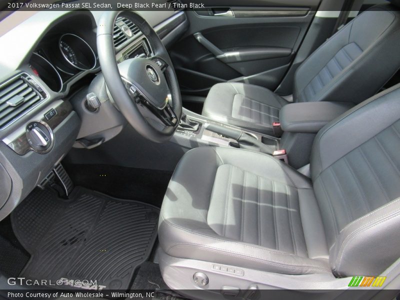 Front Seat of 2017 Passat SEL Sedan