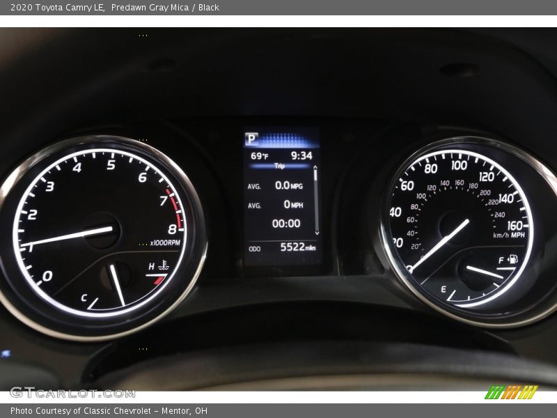 Predawn Gray Mica / Black 2020 Toyota Camry LE