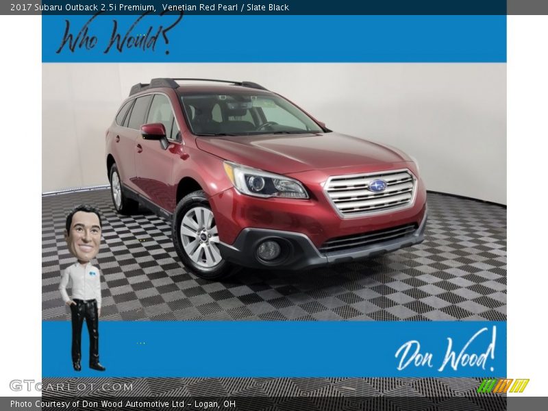 Venetian Red Pearl / Slate Black 2017 Subaru Outback 2.5i Premium