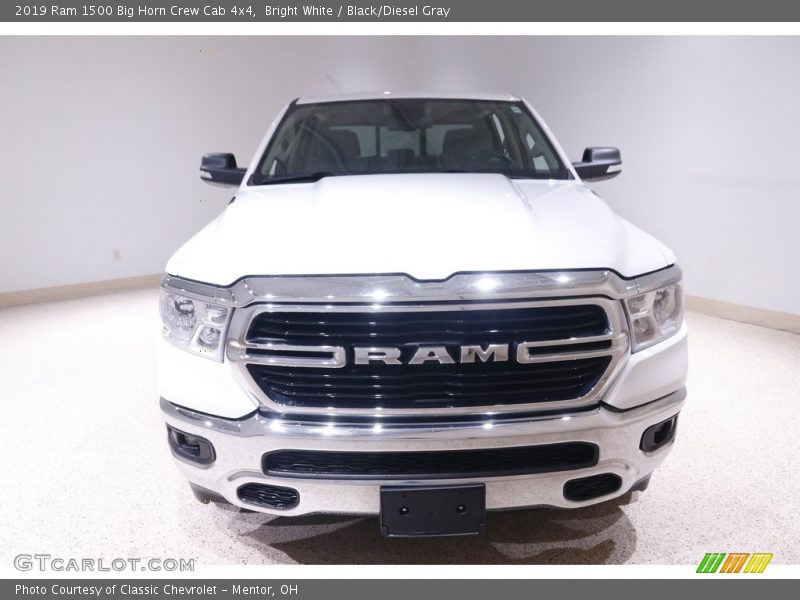 Bright White / Black/Diesel Gray 2019 Ram 1500 Big Horn Crew Cab 4x4