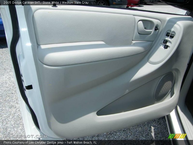 Stone White / Medium Slate Gray 2005 Dodge Caravan SXT